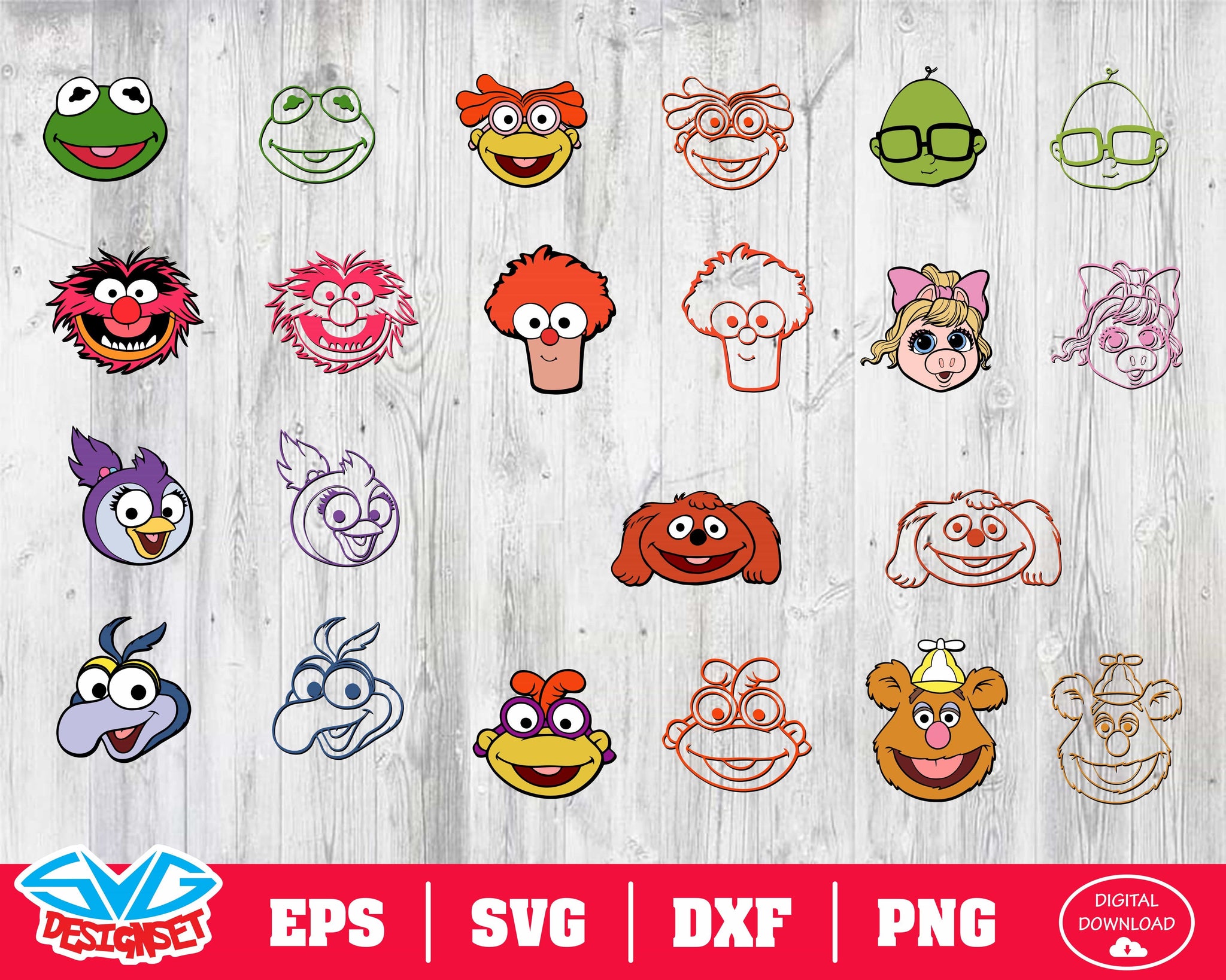 Muppets babies Svg, Dxf, Eps, Png, Clipart, Silhouette and Cutfiles #1 - SVGDesignSets