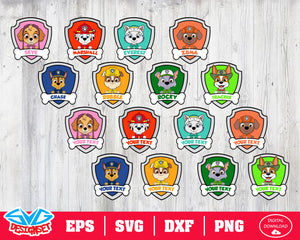 Paw Patrol Svg, Dxf, Eps, Png, Clipart, Silhouette and Cutfiles #4 - SVGDesignSets