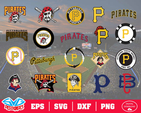 Pittsburgh Pirates Team Svg, Dxf, Eps, Png, Clipart, Silhouette and Cutfiles - SVGDesignSets
