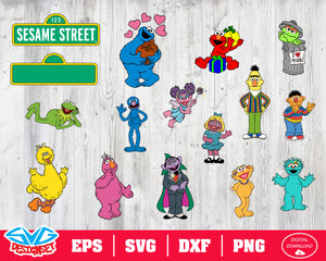 Sesame Street Svg, Dxf, Eps, Png, Clipart, Silhouette and Cutfiles #3 - SVGDesignSets