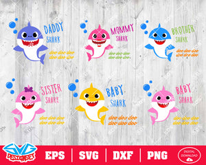 Shark Bundle Svg, Dxf, Eps, Png, Clipart, Silhouette and Cutfiles #3 - SVGDesignSets