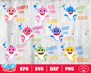 Shark Bundle Svg, Dxf, Eps, Png, Clipart, Silhouette and Cutfiles #2 - SVGDesignSets