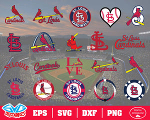 St. Louis Cardinals Team Svg, Dxf, Eps, Png, Clipart, Silhouette and Cutfiles - SVGDesignSets