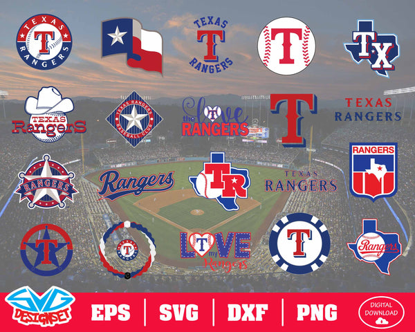 Texas Rangers Team Svg, Dxf, Eps, Png, Clipart, Silhouette and Cutfiles - SVGDesignSets