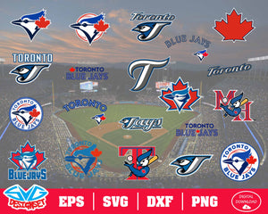 Toronto Blue Jays Team Svg, Dxf, Eps, Png, Clipart, Silhouette and Cutfiles - SVGDesignSets