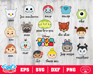 Tsum tsum Svg, Dxf, Eps, Png, Clipart, Silhouette and Cutfiles #4 - SVGDesignSets