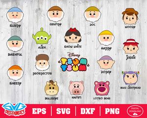 Tsum tsum Svg, Dxf, Eps, Png, Clipart, Silhouette and Cutfiles #3 - SVGDesignSets