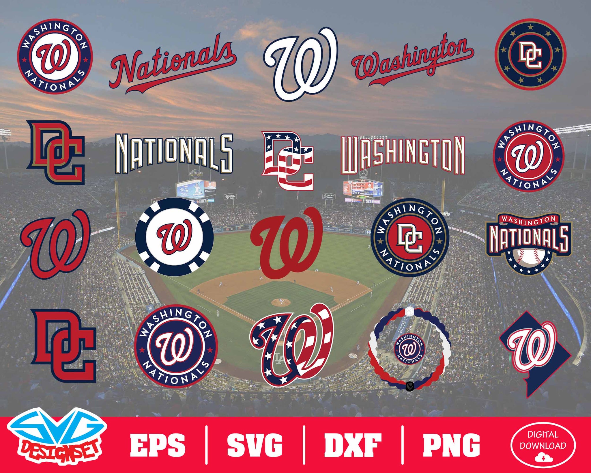 Washington Nations Team Svg, Dxf, Eps, Png, Clipart, Silhouette and Cutfiles - SVGDesignSets