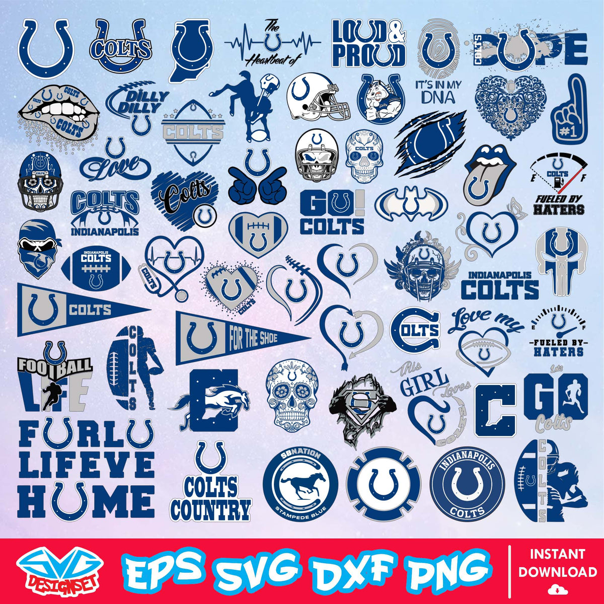 Indianapolis Colts Logo Clip Art Indianapolis Colts Football SVG Logo