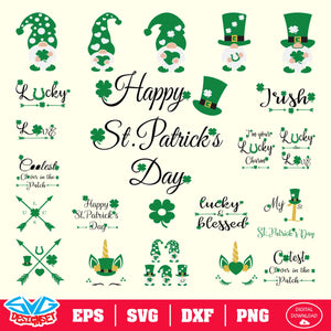 St. Patrick's Day Bundle Svg, Dxf, Eps, Png, Clipart, Silhouette and Cutfiles #009 - SVGDesignSets