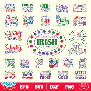 St. Patrick's Day Bundle Svg, Dxf, Eps, Png, Clipart, Silhouette and Cutfiles #005 - SVGDesignSets